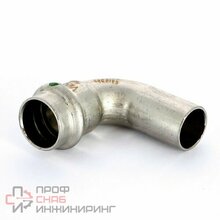 Отвод 90° 35-35 1116.1 пресс-труба, сталь оцинкованная Viega Prestabo