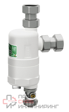 Грязеуловитель FAR COMPACTFAR белый корпус с магнитом 3/4"накидные гайки