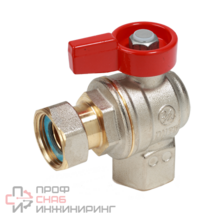 Кран шаровой 1/2"F x 1/2"гайка, угловой c вн. резьбой для котлов и счетчиков Giacomini