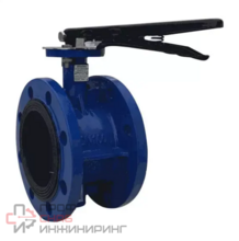 Затвор поворотный чугун Benarmo EPDM Ду125 Ру10/16 фл д/чуг