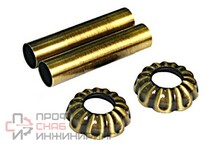 Комплект для подключения SR Rubinetterie "ретро", 70хD 18-20-1/2" цвет бронза