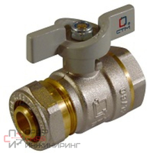 Кран шаровой CTM для воды 16х1/2" ц/г бабочка СТАНДАРТ