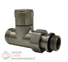 Прямой запорный вентиль SR Rubinetterie Tondera 1/2"х3/4" E, цвет матовый никель