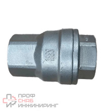 Клапан обратный Benarmo пружинный Ду25 Ру40 муфтовый из нержавеющей стали