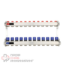 Коллекторные группы из нержавеющей стали с регулирующими и балансировочными клапанами Varmega VM15512