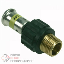 Переходник 20-3/4", Henco PKG, 17, пресс-резьба, нар., PVDF, газ