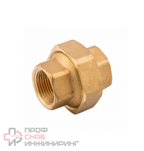 Сгон американка, прямой, ВВ, 1 1/4", 1 1/4", латунь, с плоским уплотнением ELSEN