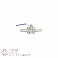 Кран шаровой приварной трехсоставной Newkey под привод нержавеющий (3PC)  AISI304 DN125 (5")  (CF8)  PN16