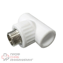 Тройник переходной VALFEX с наружной резьбой 32x1/2"х32 БЕЛЫЙ