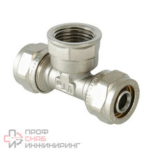 Фитинг Valtec VTM.332.N.200420 обжимной – тройник с переходом на внутреннюю резьбу