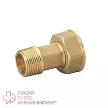 Отвод Giacomini с накидной гайкой для счетчиков, 1/2"x3/4", нехромированный