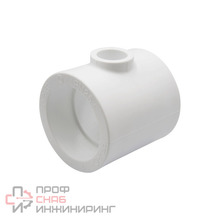 Тройник переходной 63х25х63 EVER® plast белый