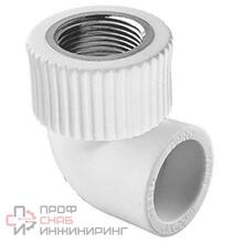 Угольник TEBO бел. PP-R комб. 25х1/2" ВР (20/120)