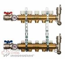 Коллектор STOUT для напольного и радиаторного отопления 5 в SMB-0468-000005