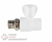 Кран шаровый PPR 20х1/2 прямой для радиаторов Политэк