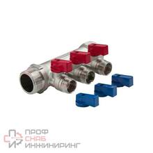 Коллектор VALFEX с отсекающими кранами 1"х2 вых. 1/2" нар.