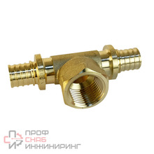 Тройник надвижной с переходом на вн.р. 1 (2,2) х 1/2" х 1 (2,2) (VALFEX) (120/5) К