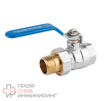 Кран шаровой полнопроходной GENEBRE 3048 09, DN050, PN25, корпус - латунь, шар - латунь, уплотн. шара - PTFE, НР/ВР, рукоятка-рычаг