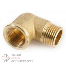 Угольник 90° General Fittings 2700 3/8"-3/8" резьба-резьба вн-нар латунь