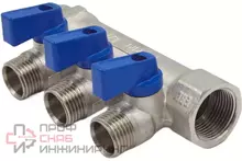 Коллекторы с шаровыми клапанами Okseler 3/4x1/2НР, 3 выхода