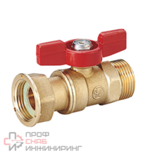 Кран шаровой латунь Ду15х20 Ру42 р/нак/г бабочка Giacomini