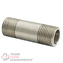 Бочонок латунный Ду15 НР L=200мм никель VALFEX VF.652.N.012.200