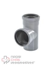 Тройник PP-H серый б/н Дн40х40х87гр в/к VALFEX 24040040