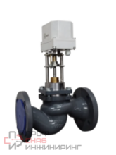 Клапан регулирующий двухходовой ТРВ-100-100,0-113 Kvs-100,0 Ду 100 с эл/пр ENCO-313МВ-3000/80-40-220В