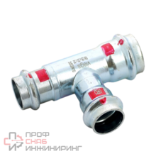 Тройник 28-22-22, Viega Prestabo, 1118, пресс-пресс, сталь оцинкованная