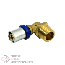 Угольник 20-3/4" General Fittings 5S00 пресс-резьба, нар., латунь