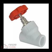 Клапан PP-R белый запорный Дн32х45гр VALFEX 10174032