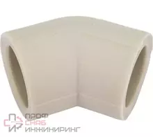 Угольник Valfex диаметром 40 мм из серого полипропилена (45 град.)