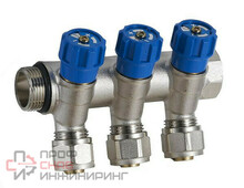 Коллектор 3/4" НВ*1/2"х16 5 выходов латунь Zegor