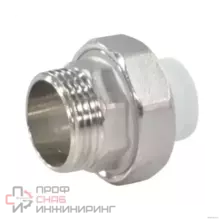 Муфта РосТурПласт PP-R бел комб разъем Дн25х1" НР 10642