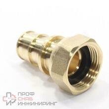 Переходник WAAG Xpand 25-3/4" обжимное кольцо-резьба латунь с накидной гайкой