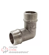 Угольник латунный Ду25 р/р никель VALFEX VF.093.N.100