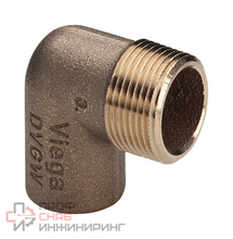 Угольник 90° 18-1/2", Viega R4, 94092G, пайка-резьба, нар., бронза