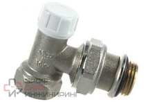 Вентиль обратный угловой быстрого монтажа Uni-Fitt НВ 1/2" с разъёмным соединением, никелированный