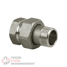 Соединитель прямой SR Rubinetterie никелированный Американка 3/4"