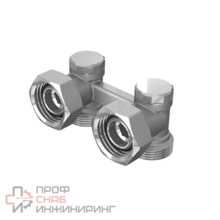 Вентиль угловой H-образный Elsen 3/4" 3/4" Н ЕК-НГ ЕК никелированный