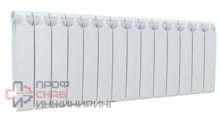 Радиатор отопления Теплоприбор BR1-350/16 биметаллический, с межосевым расстоянием 350мм, 16 секций