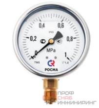 Манометр Росма ТМ-620Р.00 (0-0,4MPa) G1/2.1,0