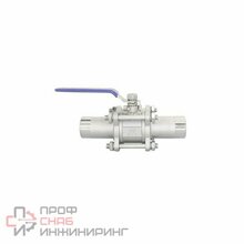 Кран шаровой Newkey приварной трехсоставной нержавеющий (3PC)  AISI304 DN15 (1/2")  (CF8)  PN63