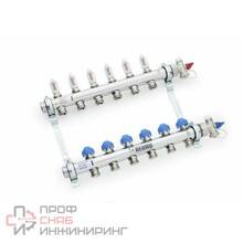 Коллекторная группа 1'х3/4' 4 выхода HKV-D с расходом и термостатическими вентилями Rehau