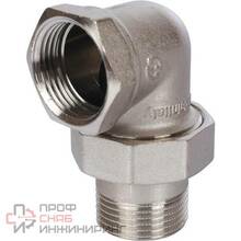 Разъемное угловое соединение американка STOUT ВН никелированное 1