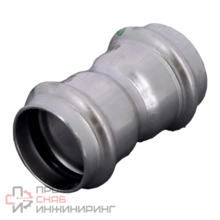 Муфта 42-42, Viega Sanpress Inox, 2315, пресс-пресс, сталь нержавеющая