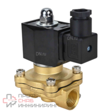 Клапан электромагнитный DN.ru VS300-VT-NO-24VDC 1/8" Ду6 Ру10 корпус - латунь, уплотнение - Viton, резьбовой, нормально-открытый, прямого действия, катушка - 24В