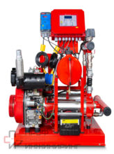 Вертикальная ускорительная насосная пожарная система Y2 KO 15/6-40+D10+KO 4/8