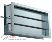 Воздушный клапан с подставкой под электропривод Shuft DRr 1000х500