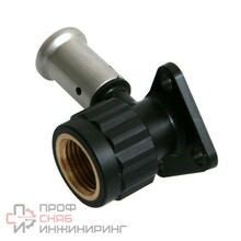 Водорозетка Henco ВР укороченная c черной заглушкой BP04 1/2" ПВДФ пресс 16x1/2" (40 мм)